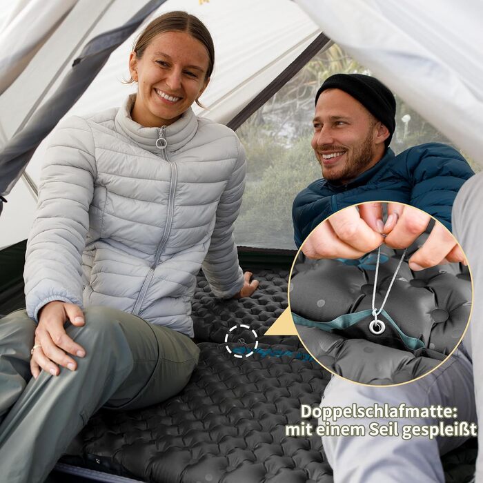 Каремат Naturehike 3.5R для кемпінгу самонадувний, зимовий (-6°C), чорний, L (Мумія) - високий R-значення, легкий, 4 сезони