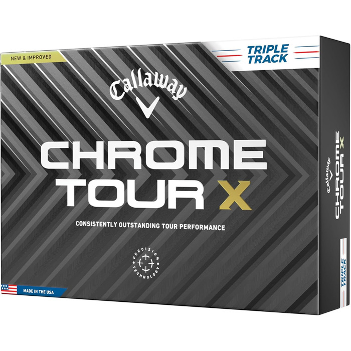Гольф м'ячі Callaway Chrome Tour X, для гольфу, преміум-класу