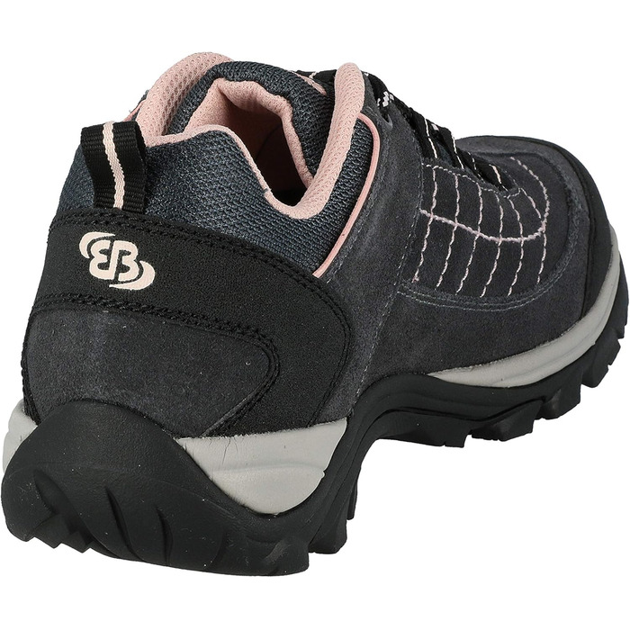 Жіночі трекінгові півчеревики Brütting Mount Crillon Low, сірий/рожевий, 38 EU