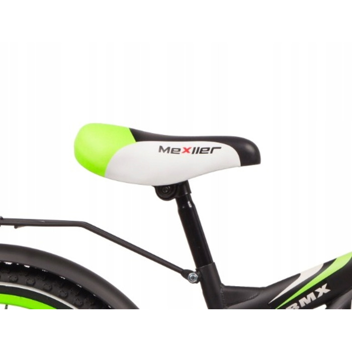 Дитячий велосипед Mexller BMX 20 дюймів, синій, з додатковими колесами