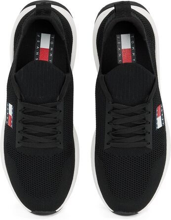 Футболка Tommy Jeans Runner Knitted чоловіча, чорна, 43 EU