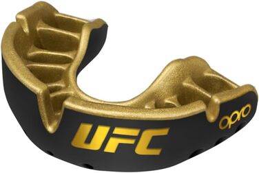 Захисна капа OPRO Gold для боксу, MMA, хокею, лакросу, контактних видів спорту, для дітей до 10 років, чорна/золота, з підвищеним комфортом