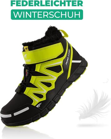 Черевики для піших прогулянок для жінок та чоловіків, теплі зимові черевики, розмір 42 EU, жовтий та чорний