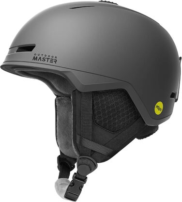Гірськолижний шолом OutdoorMaster MIPS для чоловіків та жінок, сноубордичний шолом із вентиляцією, полікарбонатна оболонка, EPS-вставка, індивідуальна посадка