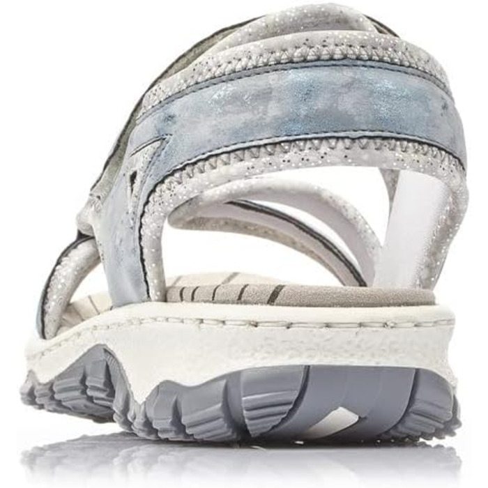 Жіночі сандалії Rieker 68879, блакитні, розмір 38 EU, вузька колодка