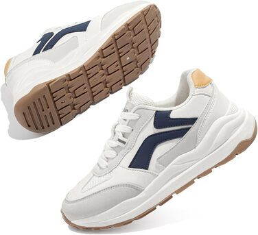 Жіночі трекінгові кросівки Tuopin Modische: дихаючі сітчасті кросівки на шнурівці, з антиковзкою підошвою, сірі та коричневі, розмір 37 EU