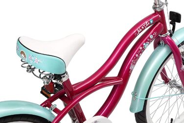 Дитячий велосипед BIKESTAR 20/24 дюйми для хлопчиків та дівчаток від 6 років | Велосипед круїзер | Тест без ризику (фіолетовий)