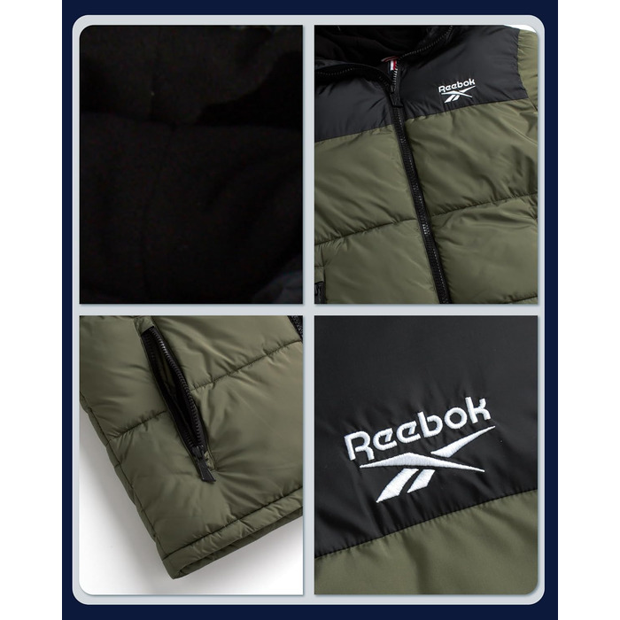 Куртка чоловіча Reebok Rbk Heavy Puffr V2 Olive/Leaf It to Me (синтетичний пух)