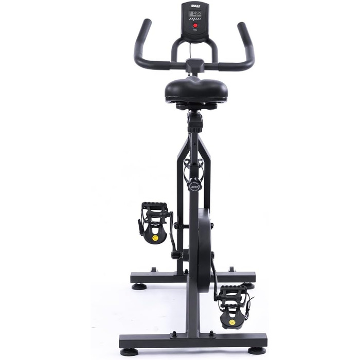 Велотренажер BAKAJI Spinning Bike з LCD-дисплеєм: час, калорії, відстань. Фітнес для дому, тренажерний зал, регульоване сидіння, кардіотренування.