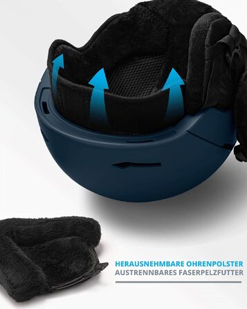 Шолом для гірських лиж та сноуборду Outdooraster ELK IPS універсальний (чоловічий, жіночий, підлітковий)