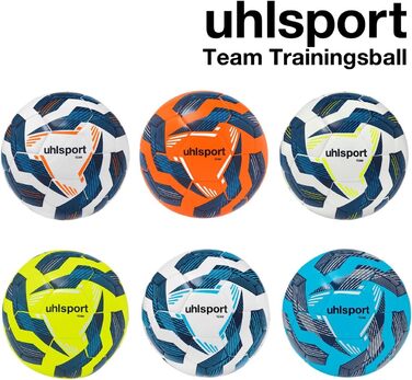 М'ячі для футболу Uhlsport Team - тренувальні м'ячі для команди, дитячі та дорослі, розміри 3, 4, 5, білі/темно-сині/блакитні