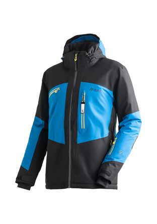 Чоловіча гірськолижна куртка Maier Sports Beskid 60 Black/Imperial Blue: водонепроникна, дихаюча, з 4-стороннім стретчем та утепленням mTHERM
