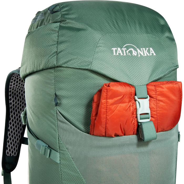 Рюкзак для туризму Tatonka Hike Pack 27 л, з вентиляцією спини та дощовиком, зелений