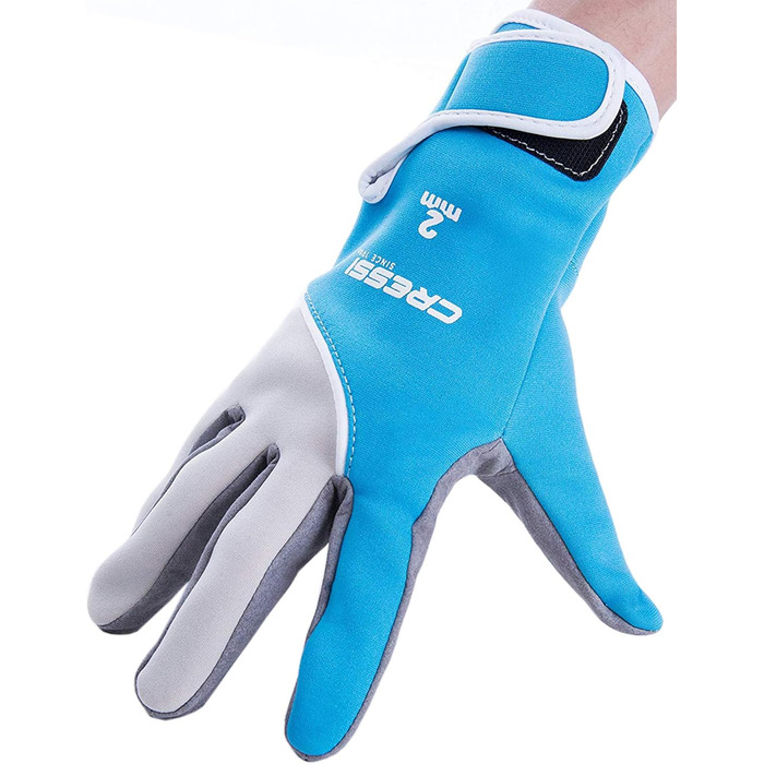 Рукавички для водного спорту Cressi Tropica Amara/Neopren 2 мм (Синій/Сірий, S)