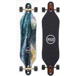 Скейтборд LIGHT BOARD CORP Nice Wanderer 40x9,5 дюймів, мультиколор, жорстка дека для стріт катання