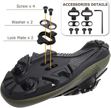 Велотуфлі MTB SPD для гірського велосипеда, чоловічі/жіночі, розмір EU 36-47, з поворотним ремінним затискачем, з болтами та шипами, дихаючі, сірого кольору, розмір EU 45