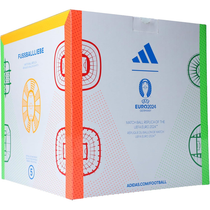Футбольний м’яч adidas Equipment Fussballliebe League EM 2024 для тренувань