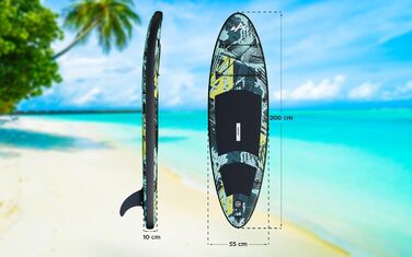 Надувне SUP для підлітків Athler Splash 50 з сидінням та аксесуарами - SUP/Каяк, Комплект з рюкзаком, веслом, насосом, шнуром, фінами