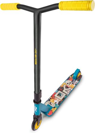 Трюковий самокат SOKE GO! для дорослих і дітей, 2 колеса, ABEC 9, до 100 кг, синій/рожевий, міський фристайл самокат