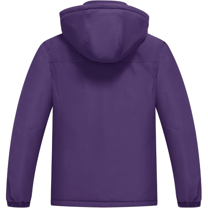 Зимова куртка Daen Outdoor: вітронепроникна, водонепроникна Softshell з капюшоном (XS, фіолетовий)