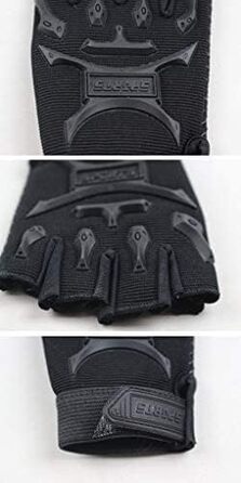 Дитячі велосипедні рукавички Long Keeper для хлопчиків та дівчаток, напівпальцеві, для скейтбордингу, катання на роликах та альпінізму, Outdoor Sport (камуфляж/S)