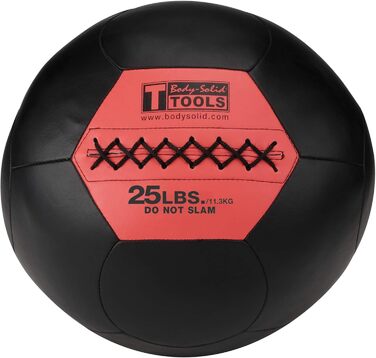 М'яч медичний Body-Solid Soft Shell 25 фунтів, чорний – не відскакує, для функціонального тренування, схуднення, зміцнення м'язів, домашнього спортзалу