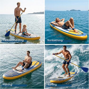 Надувний SUP Борд JUMMICO з рюкзаком (Тюрковий) - Комплект для Stand Up Paddling