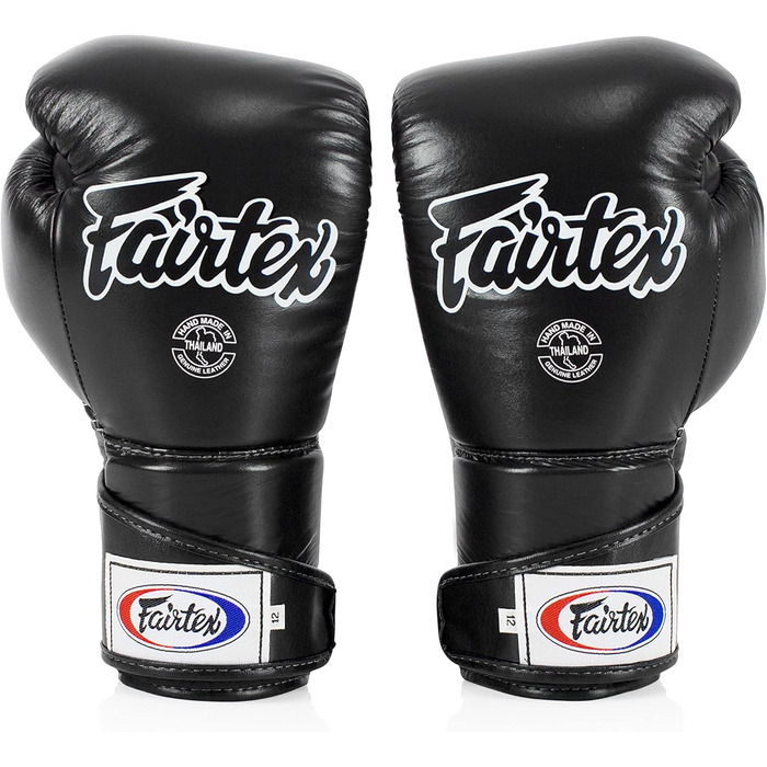 Боксерські рукавички Fairtex BGV6 для спарингу, чорні, 12oz