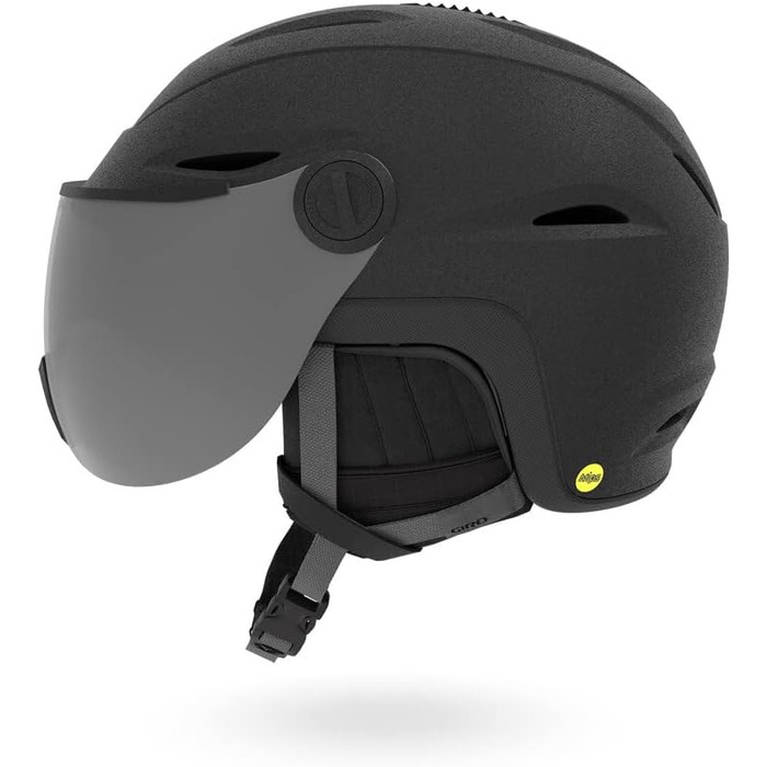 Гірськолижний шолом Giro Vue MIPS з інтегрованим візором для чоловіків, жінок і підлітків, матовий чорний/сріблястий, розмір S
