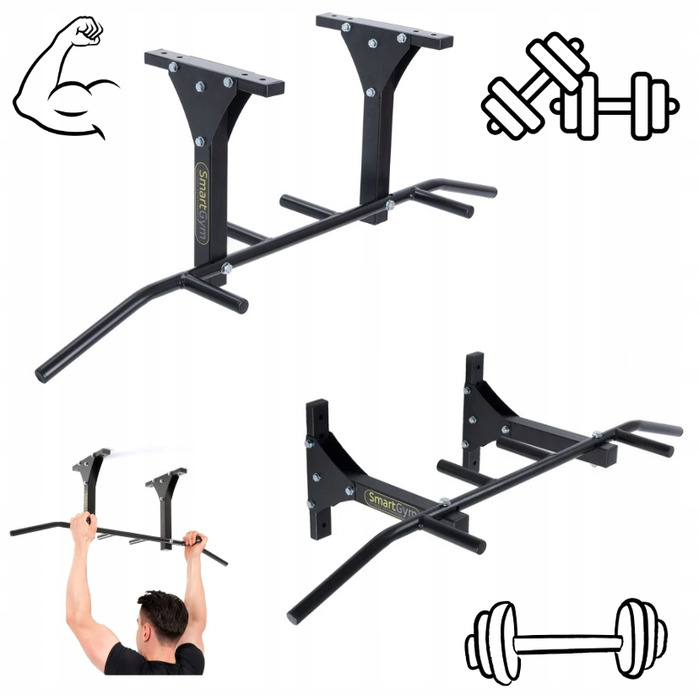 Турнік SG-12 SmartGym для стіни/стелі, навантаження до 150 кг