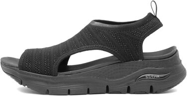 Сандлії Skechers Arch Fit City Catch для жінок (38 EU, чорний мілар з трикотажу)