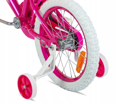 Дитячий велосипед Mexller BMX 16 дюймів, рожевий, для дівчинки, з кошиком