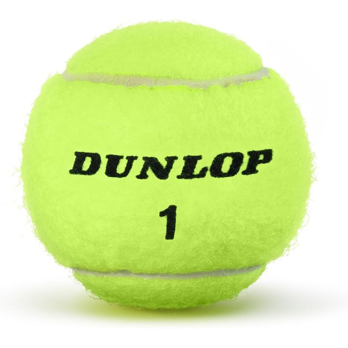Тенісний м'яч Dunlop Club All Court - для ґрунту, хард-корту та трави (1x3 шт.), білий/жовтий, 3 м'ячі