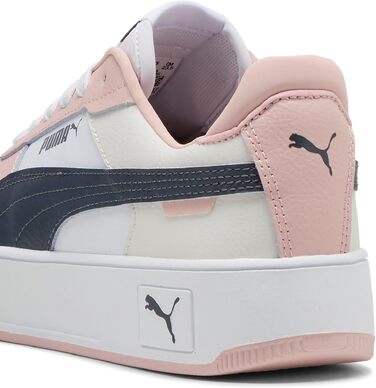 Жіночі кросівки PUMA Carina Street, біло-сірі з рожевим акцентом, розмір 38 EU