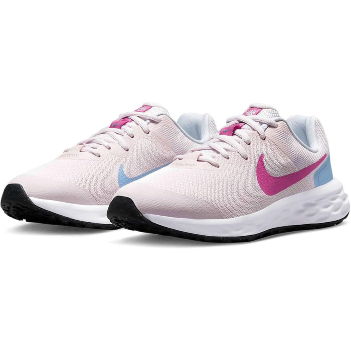 Дитячі кросівки Nike Revolution 6 для хлопчиків (38.5 EU, Pearl Pink Cosmic Fuchsia Cobalt Bliss)