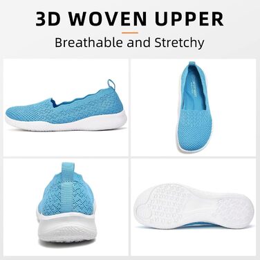 Жіночі трекінгові черевики Puxowe: легкі, дихаючі, зручні, мінімалістичні, розмір 38 EU, світло-блакитні