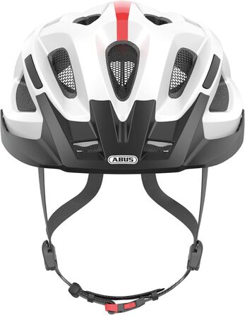 Велосипедний шолом ABUS Aduro 2.0 з підсвіткою, спортивний дизайн, міський, для чоловіків і жінок, білий, розмір L (58-62 см)