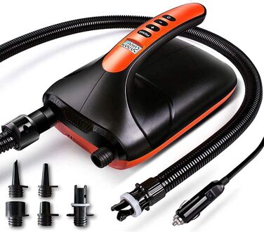 Електричний надувний насос Ruitx для SUP дошки, човни, 12V DC, 20PSI, автоматичне вимкнення, оновлена версія