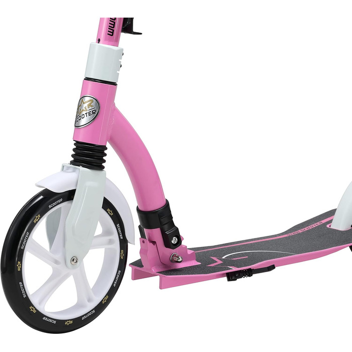 Самокат дитячий та дорослий STAR SCOOTER алюмінієвий, рожевий, колеса 230мм