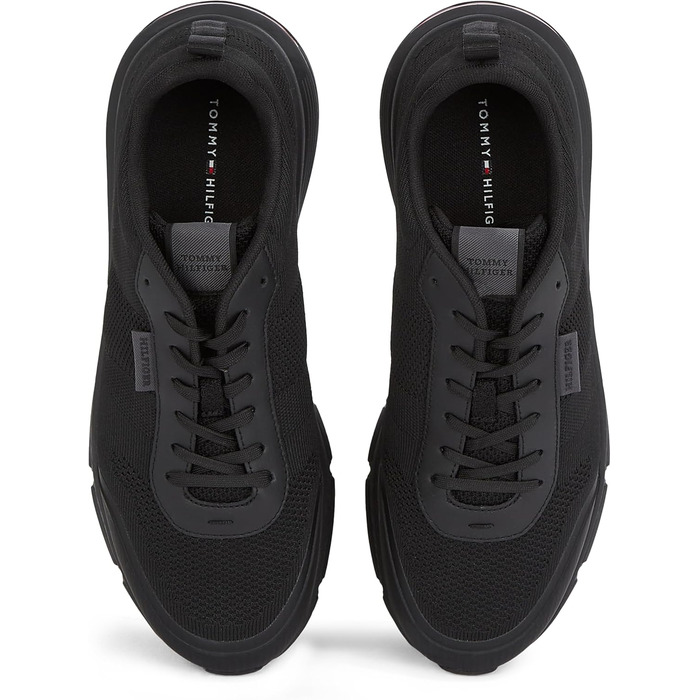 Кросівки Tommy Hilfiger Runner для чоловіків, чорні, легкі, з сучасного трикотажу, розмір 40 EU