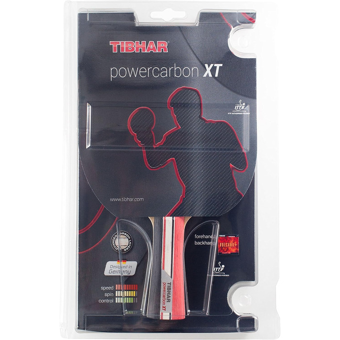 Настільний тенісний ракетка Tibhar Powercarbon XT для атакуючої гри з ITTF сертифікатом