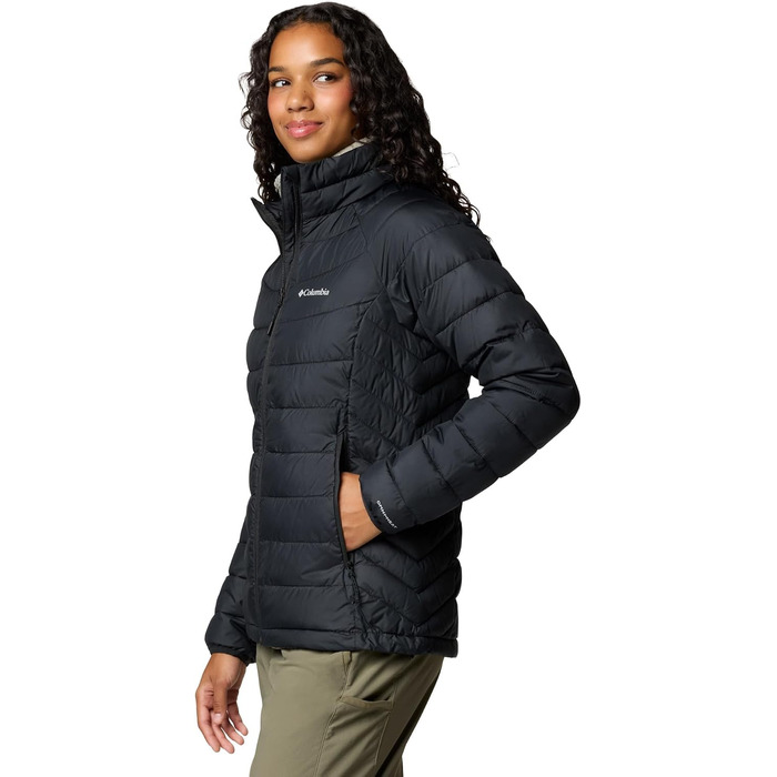 Жіноча утеплена куртка Columbia Powder Lite II Full Zip, чорна, розмір XL