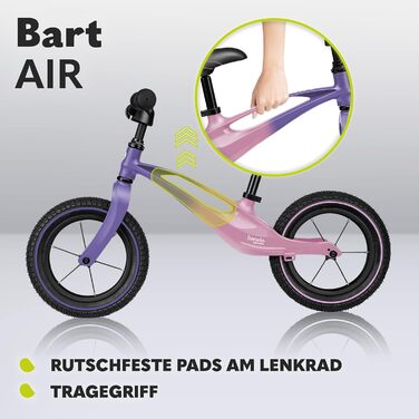 Беговел Lionelo Bart Air/Violett для дітей 2-3 років, 12