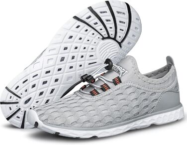 Жіночі водяні черевики DOUSSPRT для плавання та водних видів спорту, швидко сохнуть, сірі (39.5 EU)