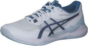 Жіноче спортивне взуття ASICS Gel-Tactic для гандболу, блакитно-біле, 400 (37 EU, White Indigo Blue)