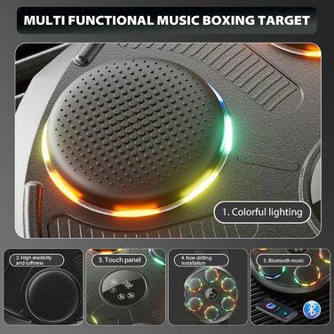 Музична боксерська машина Kensbro з LED-підсвіткою, Bluetooth, 12 швидкостей та режимів, для дорослих та дітей