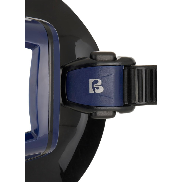 Маска для снорклінгу та дайвінгу Cressi Horizon Unisex з 4 окремими лінзами та трубкою Scilla Top Dry. Чорний/Синій колір.