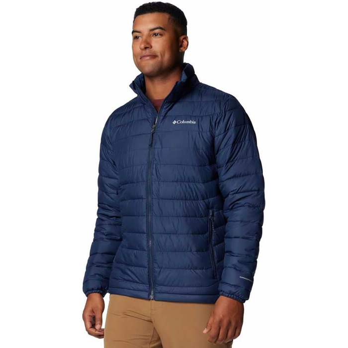 Чоловіча утеплена куртка Columbia Powder Lite II, темно-синя (Collegiate Navy), розмір L