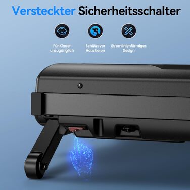 Walking Pad: Тиха бігова доріжка 3-в-1 з регулюванням нахилу до 12%, швидкість до 6 км/год, вантажопідйомність 120 кг, LED-дисплей та пульт керування. Ідеально для дому та офісу (Чорний)