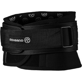 Пояс для спини Rehband X-RX знімний для важкої атлетики, неопреноа бандаж 7мм, підтримка попереку, чорний, XXXL